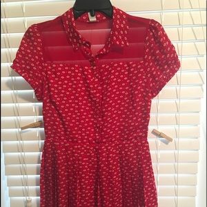 Forever 21 Cherry red dress.